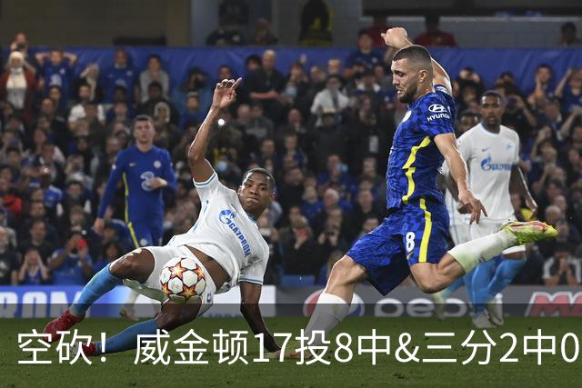 空砍！威金顿17投8中&三分2中0得到26分4板2助
